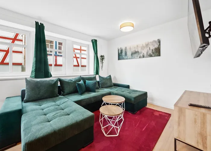 Апартаменты Am Hainich - 6 Personen, King-size-betten, Netflix, Nationalpark Horselberg-Hainich